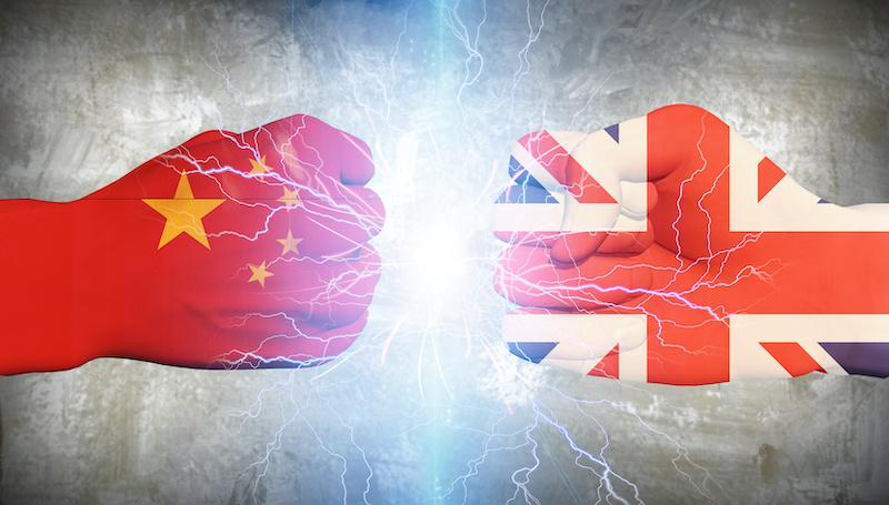 英国vs中国国家的照片